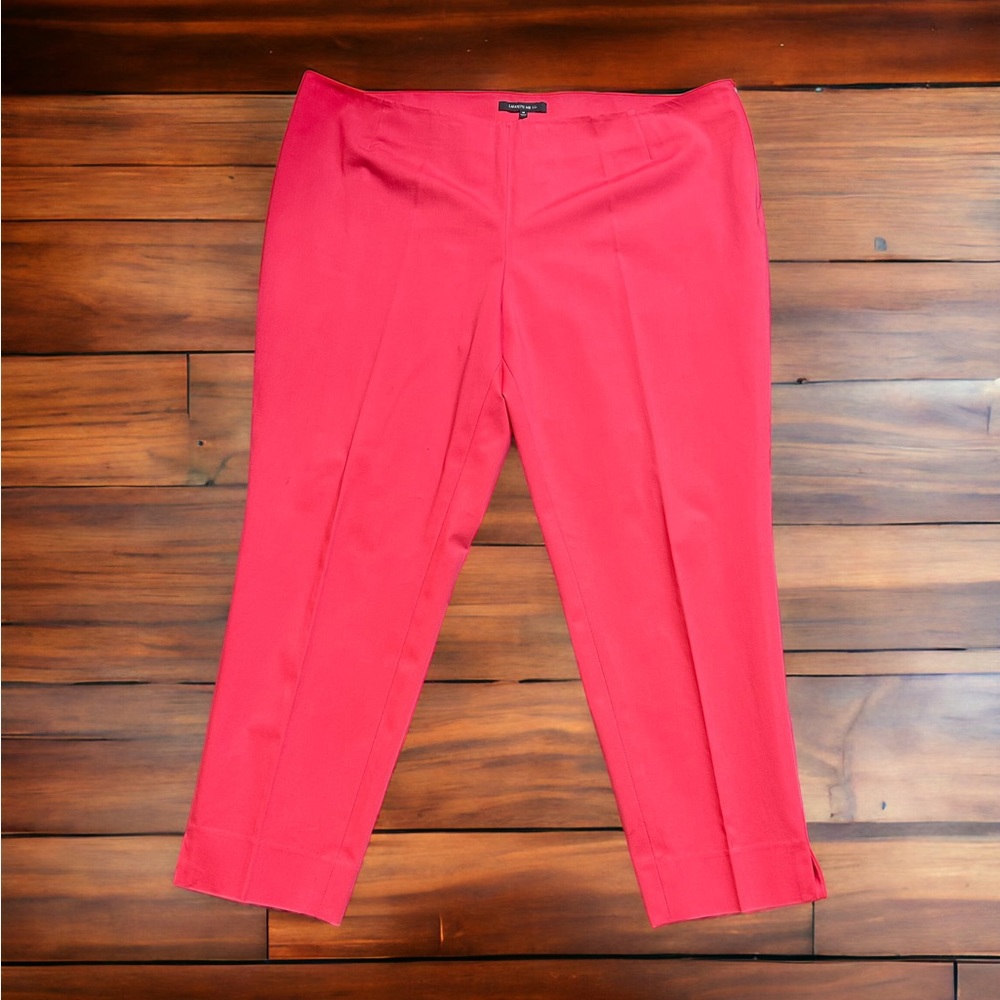 Lafayette 148 New York Coral Cropped Dress Pants